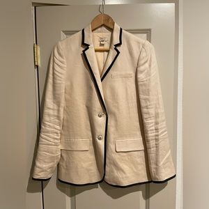 J.Crew Linen Blend Blazer in Light Pink